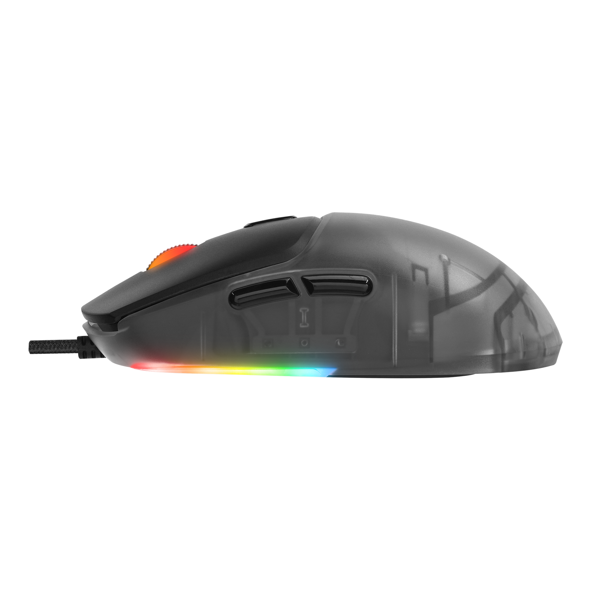 Hyalo M1 Siyah Değiştirilebilir 3 Kapaklı RGB 12000 DPI Gaming Oyuncu Mouse - Rampage