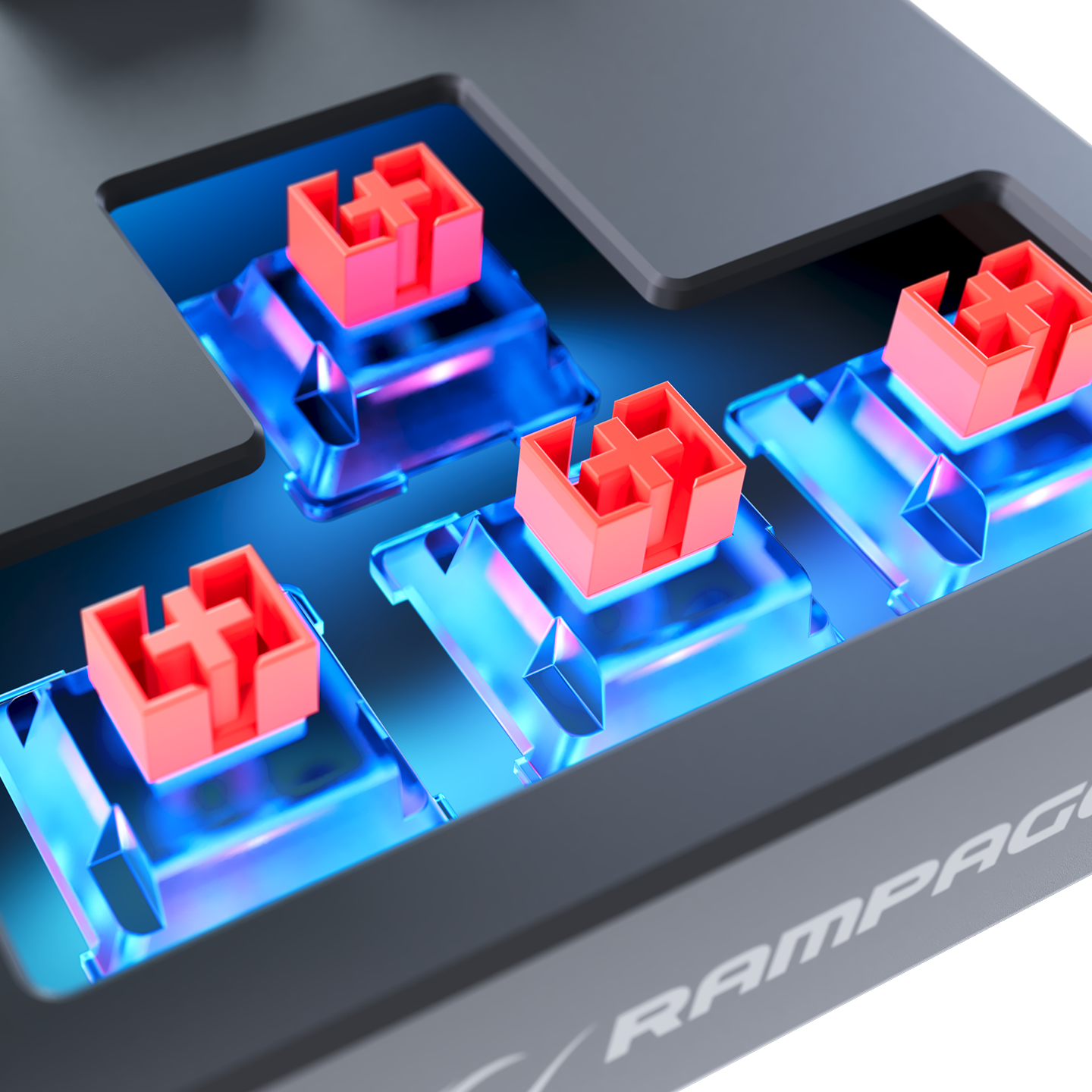 YORU TKL Siyah/Gri OUTEMU Red Switch Mekanik Gaming Oyuncu Klavye - Rampage