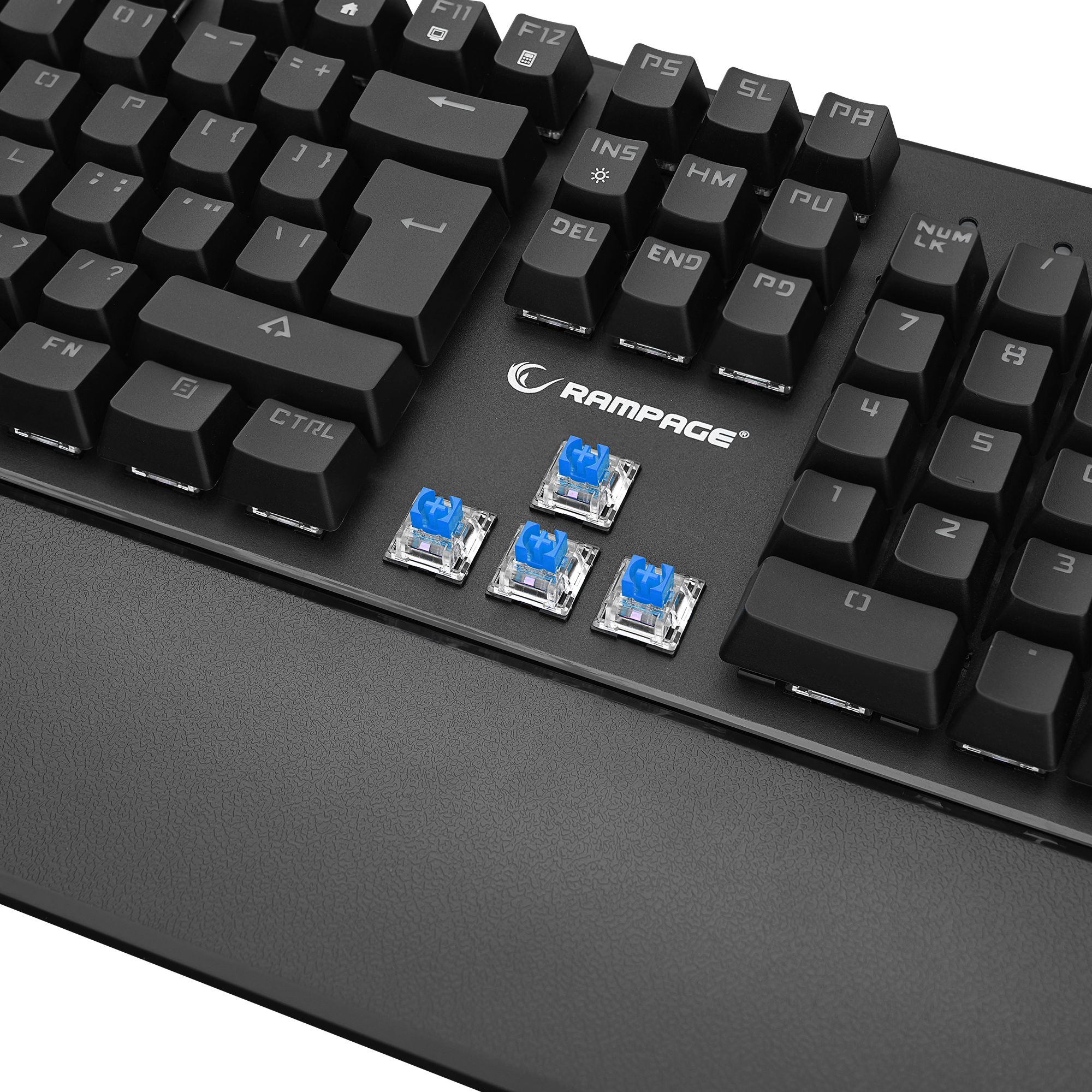 KB-R86 UMBRA Siyah Blue Switch US Layout Mekanik Gaming Oyuncu Klavye - Rampage