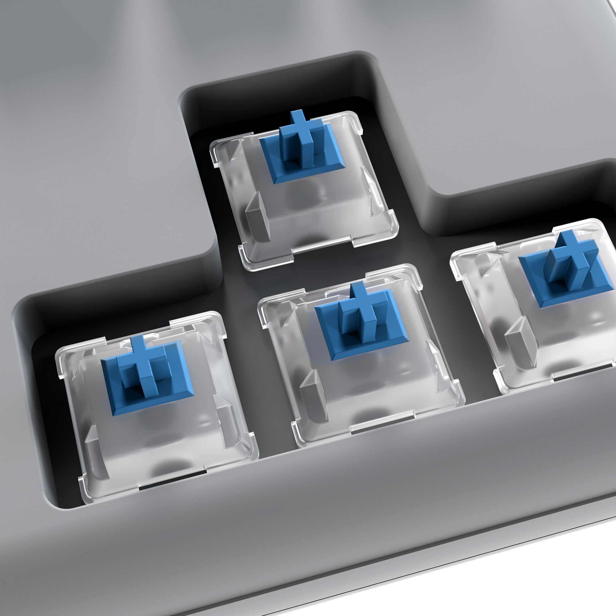 CLAW Beyaz TKL BLUE SWITCH Mekanik Gaming Oyuncu Klavyesi - Rampage