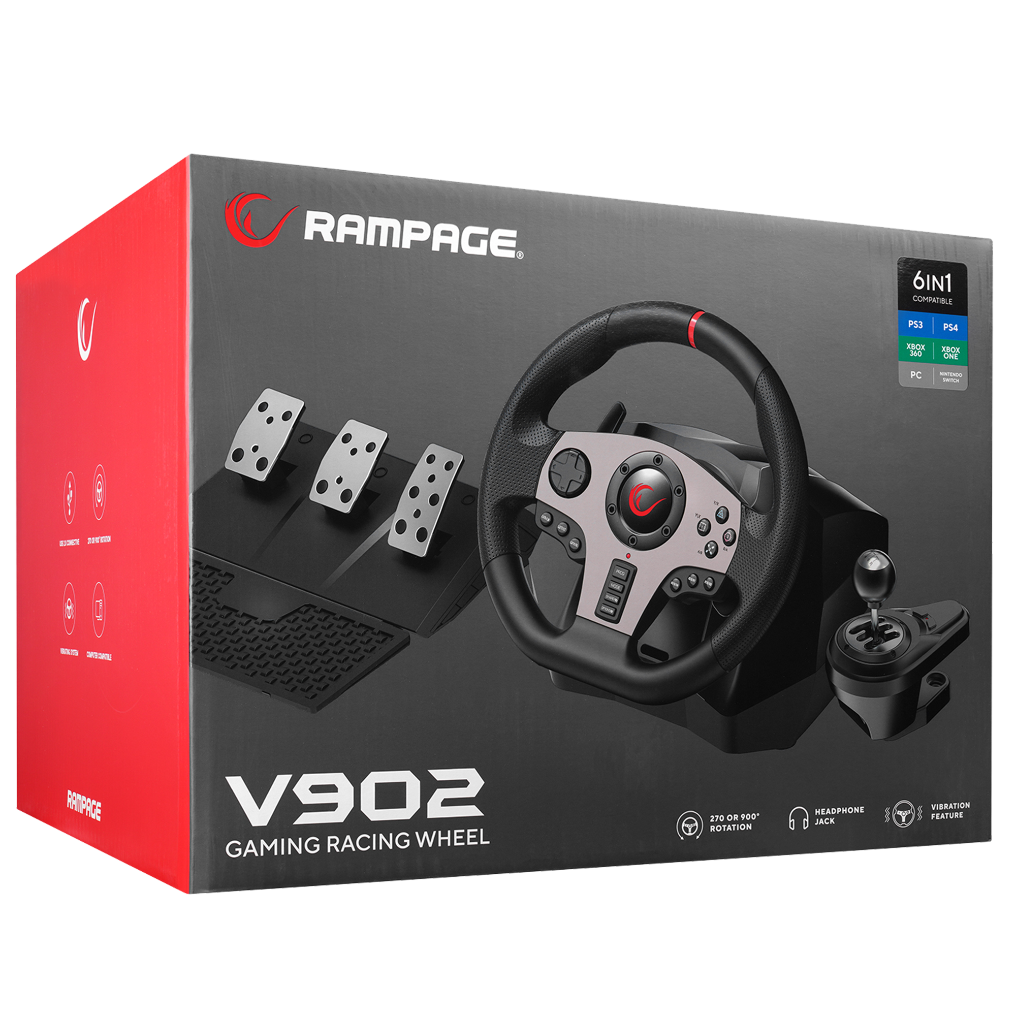 V902 PS3/ PC/PS4/Xbox Uyumlu Oyuncu Direksiyonu