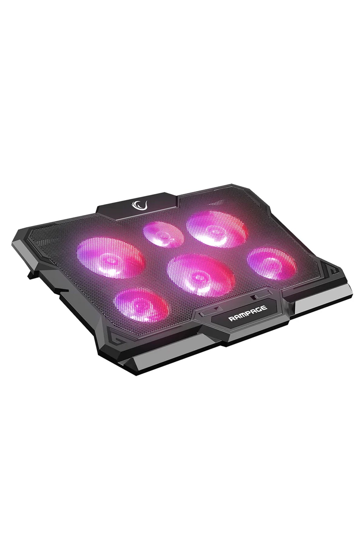 X-Gust 6 Fanlı Rainbow 10-17 inç Notebook Soğutucu Stand-Siyah