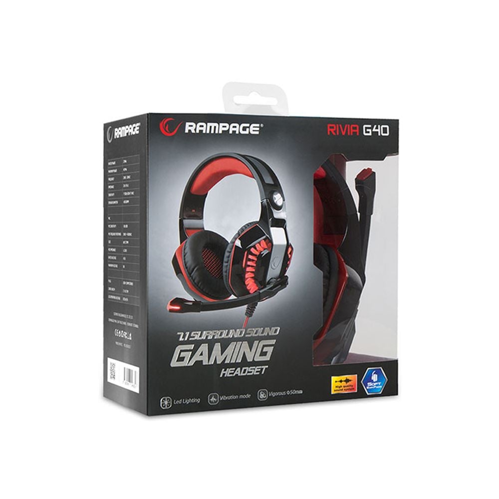 RIVIA G40 7.1 Oyuncu Kulaklığı - Rampage