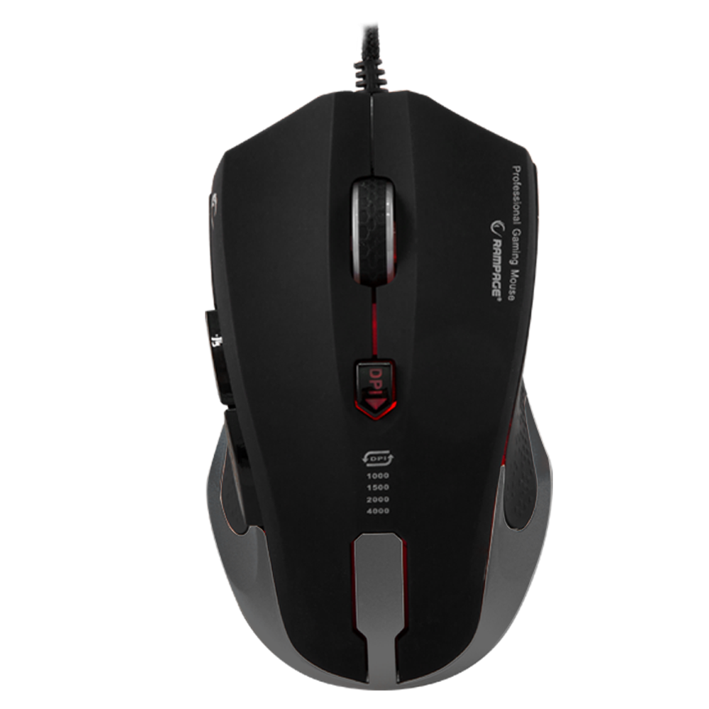 Rampage SMX-R5 Usb Parlak Metal 4000 Dpi Gaming Makrolu Oyuncu Mouse