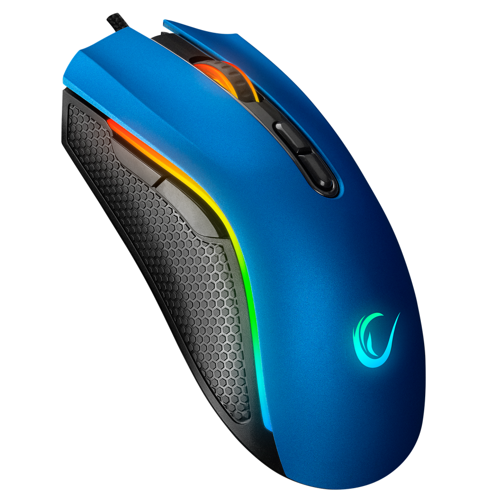 Rampage SMX-R44 Makrolu Mavi 6400dpi RGB Ledli Gaming Oyuncu Mouse