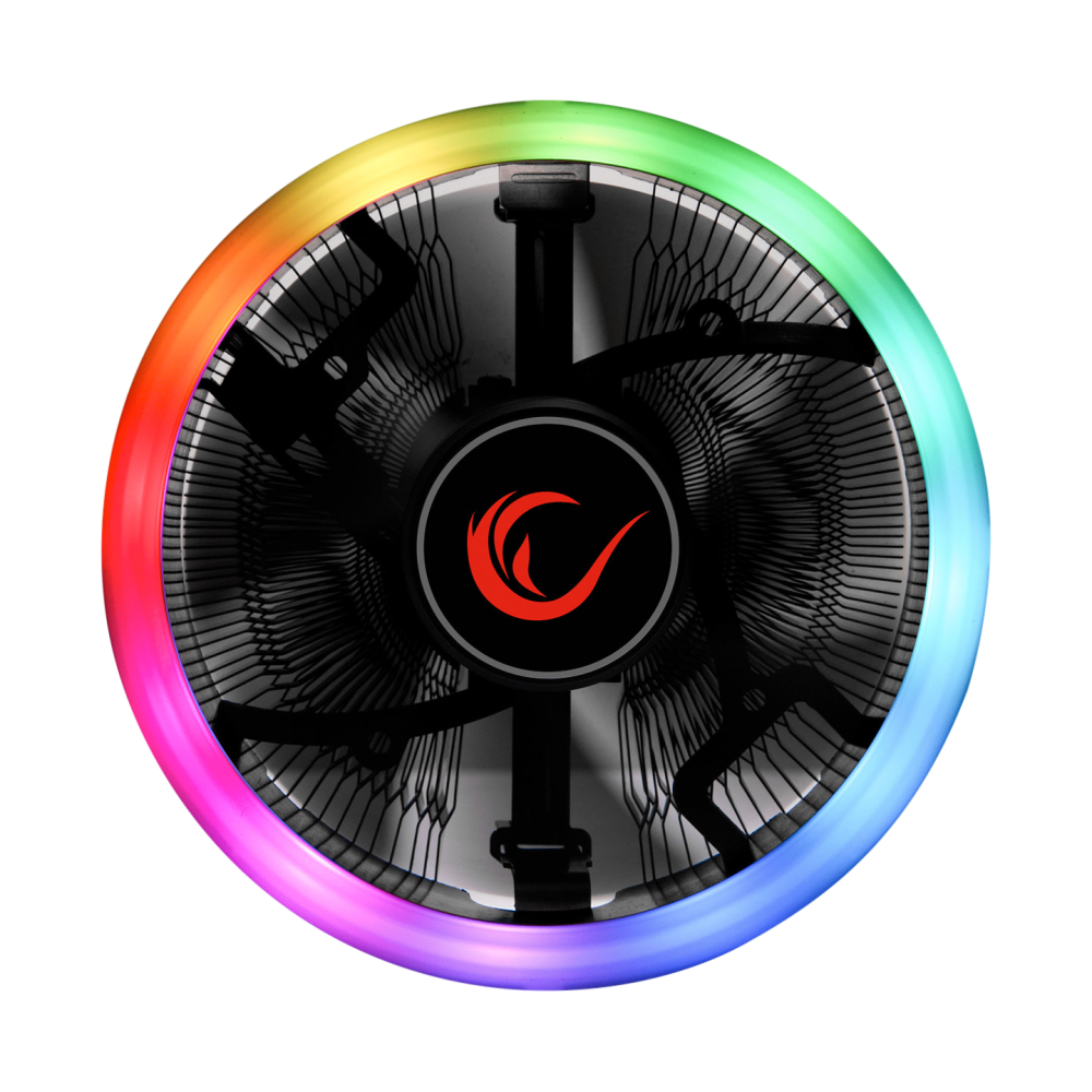 Rampage RM-C01 COOL-FIX 5.3CFM 1800RPM 100mm AMD/Intel LGA1200 Uyumlu RGB Hava Soğutmalı CPU Fan