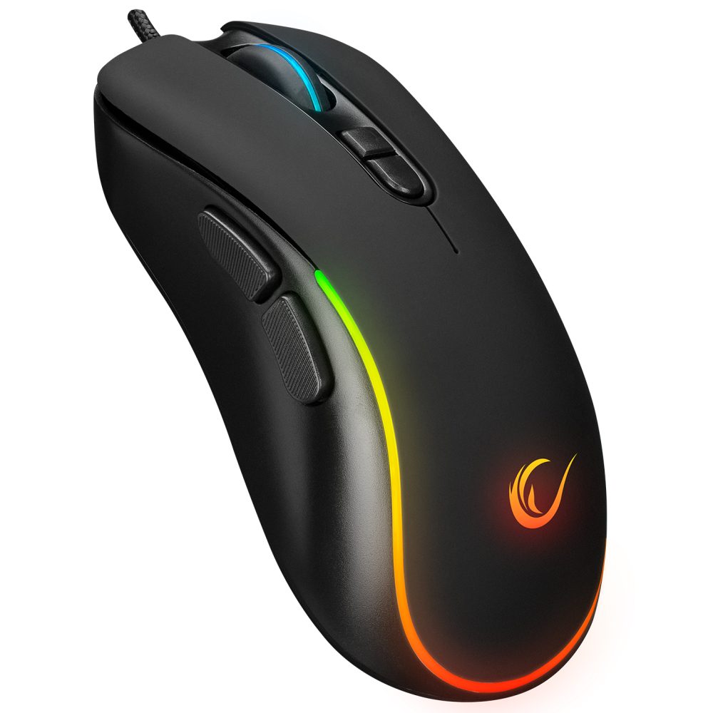 Rampage KM-R92 Usb Siyah Rainbow Işıklı 3600dpi Gaming Oyuncu Mouse