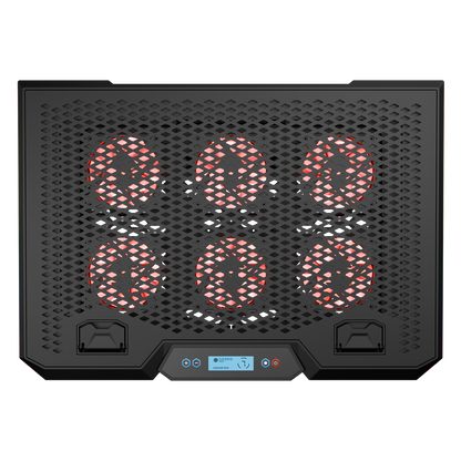 RGB 6 Fanlı LCD Ekranlı 13-15.6 inç Notebook Soğutucu Stand