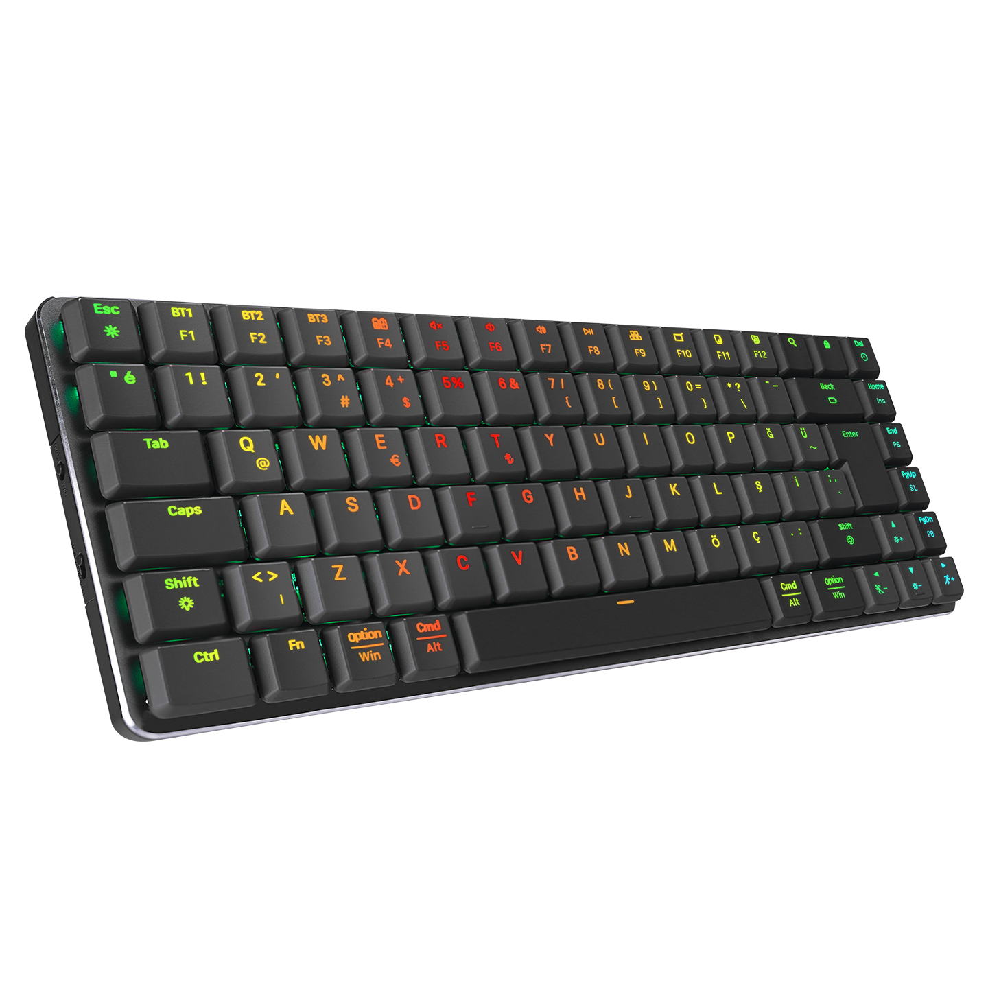 W-Granite Wireless Mechanical Gaming Keyboard-Black/Gray
