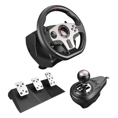 V902 PC - 3 Pedallı - El Vitesli Gaming Oyuncu Direksiyonu - Rampage