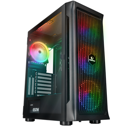 PROLIX Mesh 650W 80+ Siyah ATX Mid-T Gaming Oyuncu Kasası - Rampage