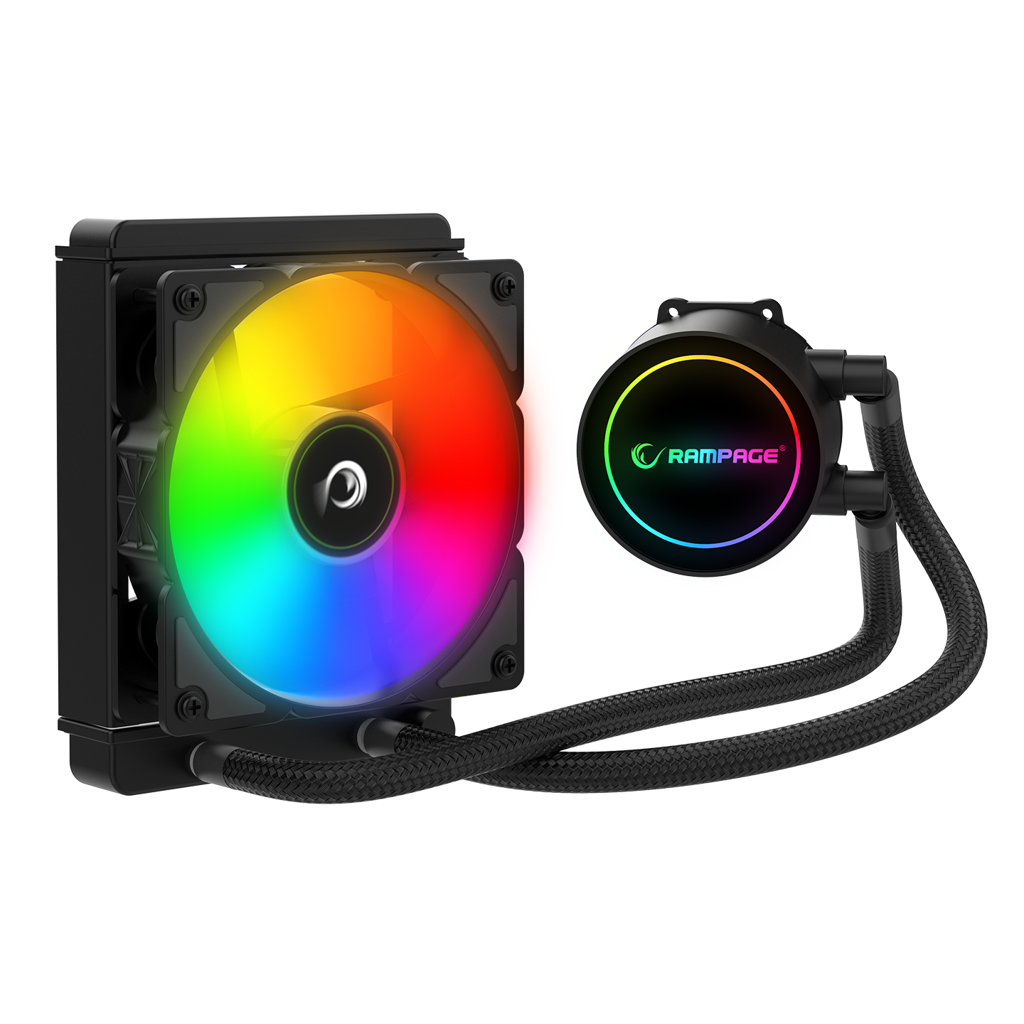 İnfinite C120 ARGB Intel LGA1700/AMD AM5 Uyumlu 120mm Sıvı Soğutmalı Cpu Fan-Siyah