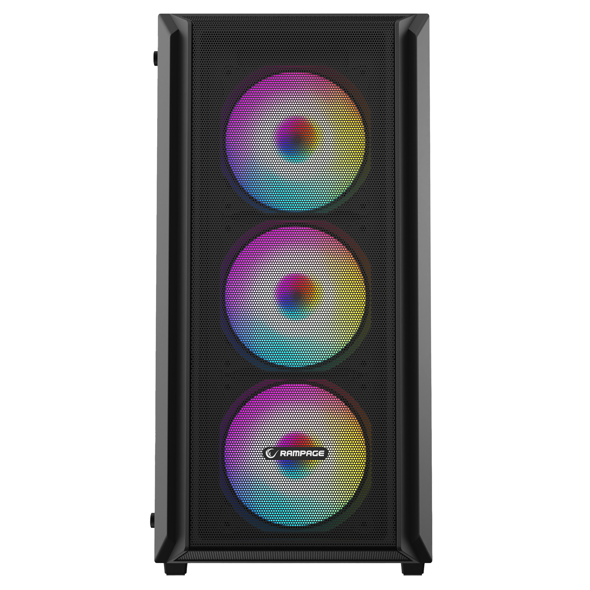 BETA MESH 650W 80 Plus Standart 4*12cm ARGB Fan Temperli Camlı Mid-T Siyah Oyuncu Kasası - Rampage