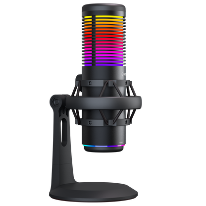 BEMOL Siyah RGB Shock Mount Masaüstü Mikrofon - Rampage