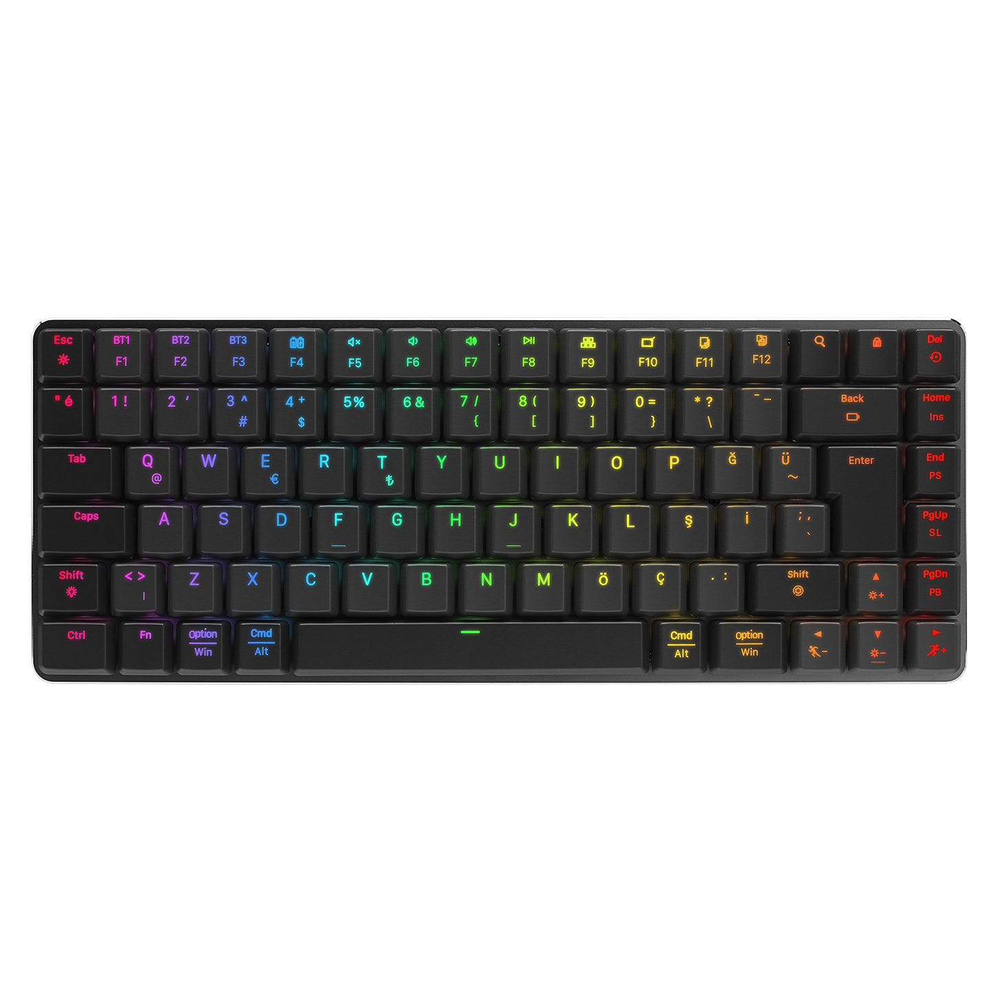 W-Granite Wireless Mechanical Gaming Keyboard-Black/Gray