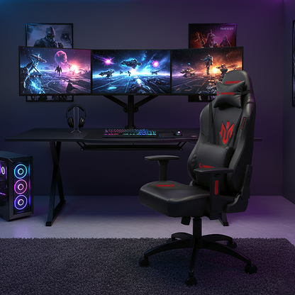 Oyuncu Koltuğu - Kırmızı/Siyah