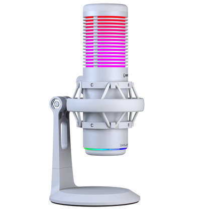 BEMOL Beyaz RGB Shock Mount Masaüstü Mikrofon - Rampage