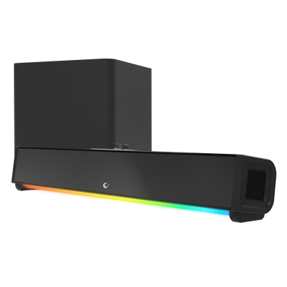 RM-1 SoundWave Plus Siyah 2X15W + 34W Gaming Soundbar Speaker - Rampage