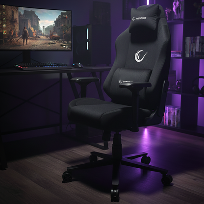 Üst Seviye Terletmez Kumaş Oyuncu Koltuğu-Siyah