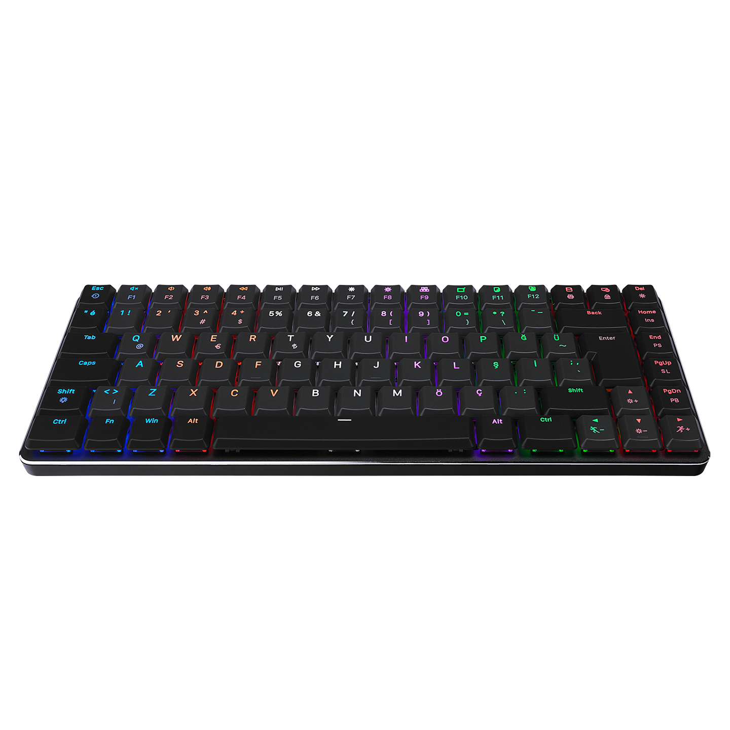 GRANITE Siyah/Gri BLUE SWITCH Q Mekanik Gaming Oyuncu Klavye