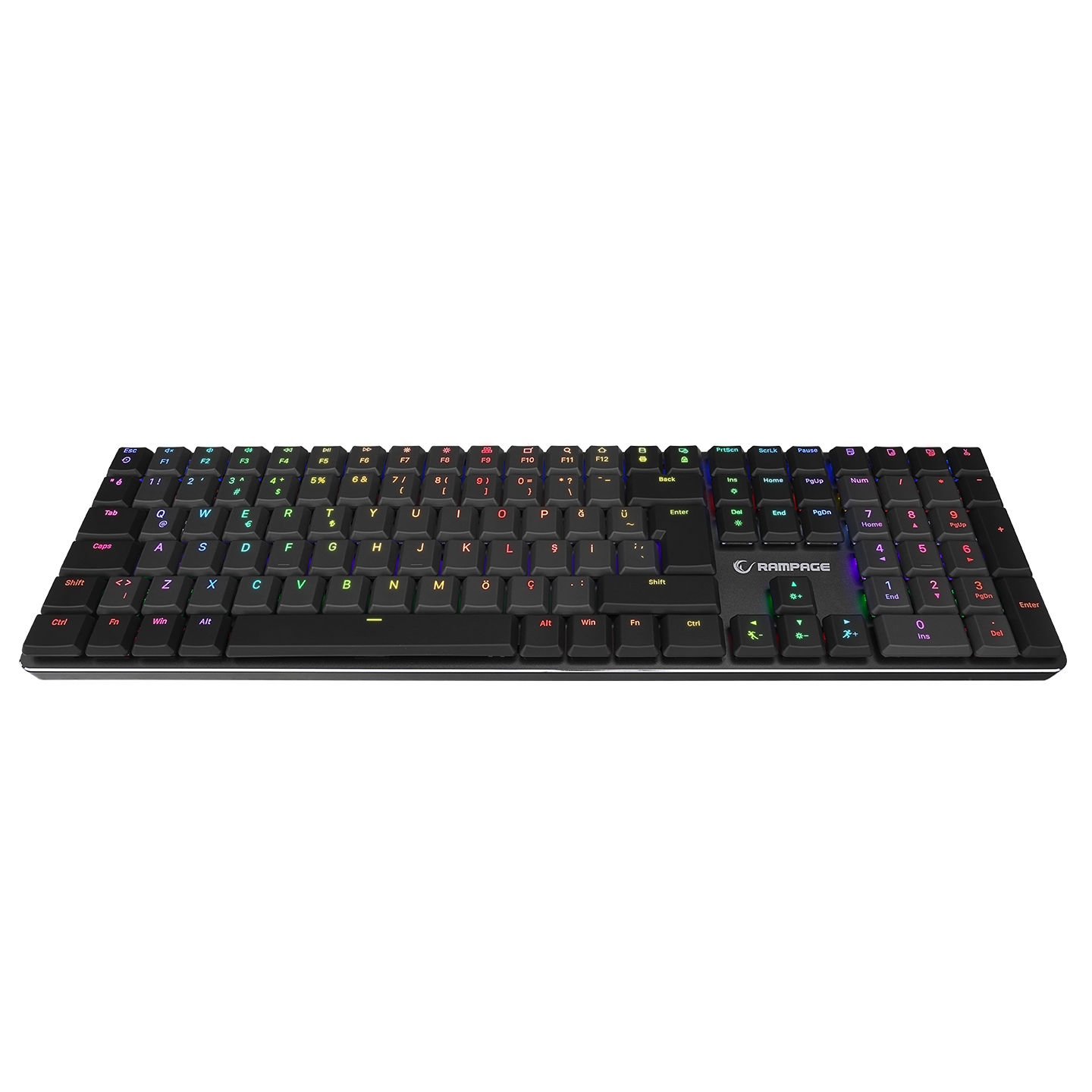 GRANITE PRO Siyah/Gri RED SWITCH Mekanik Gaming Oyuncu Klavye
