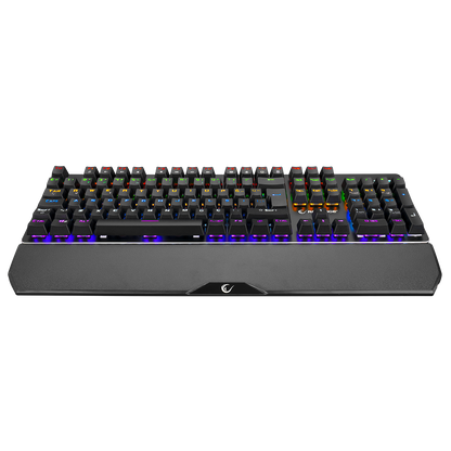 KB-R81 ROCKET Red Switch Gökkuşağı Ledli RGB Şeritli Metal Yüzey Mekanik Gaming Oyuncu Klavye - Rampage