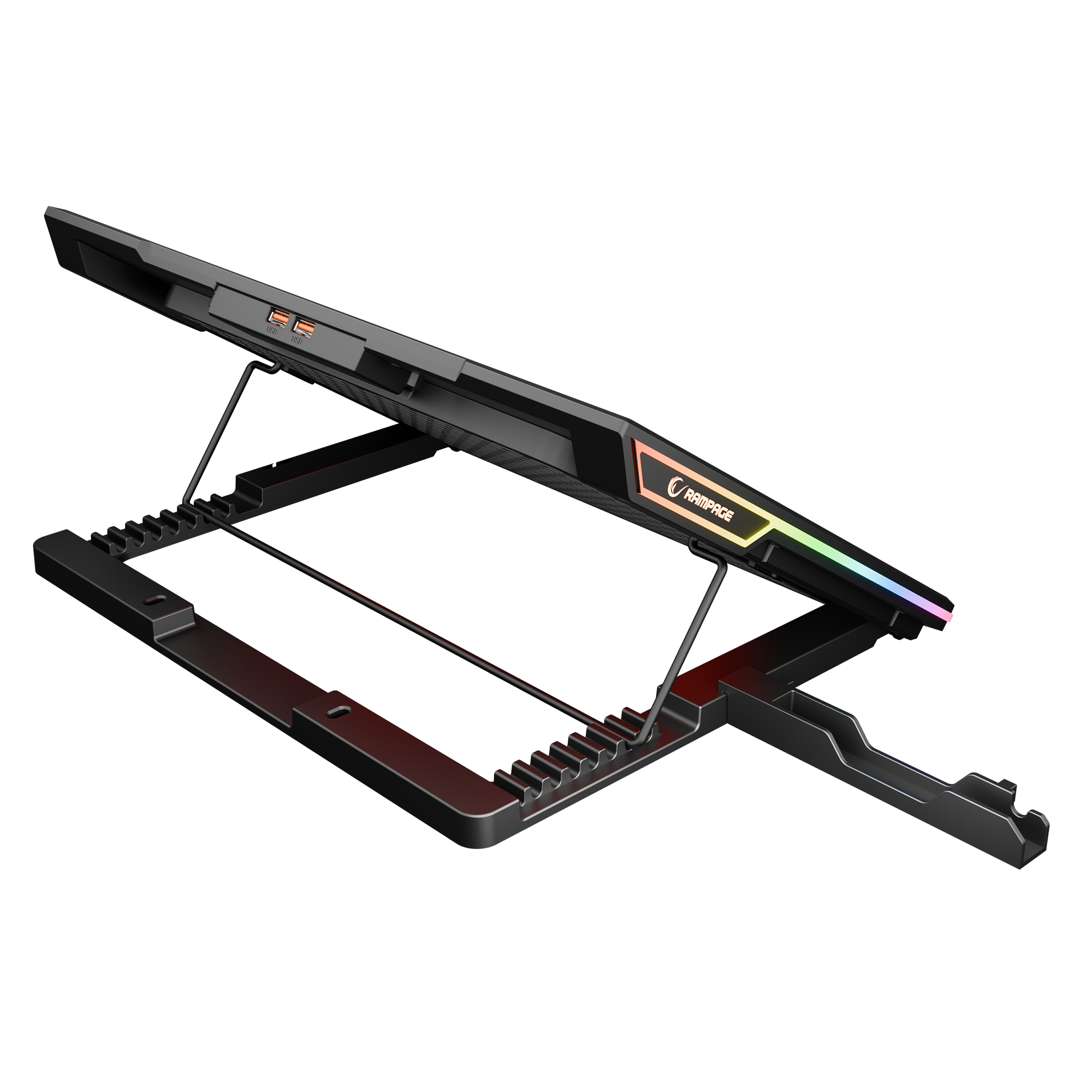 RGB 6 Fanlı LCD Ekranlı 13-15.6 inç Notebook Soğutucu Stand
