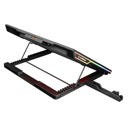 RGB 6 Fanlı LCD Ekranlı 13-15.6 inç Notebook Soğutucu Stand