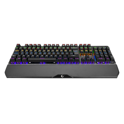 KB-R81 ROCKET Mavi Switch Gökkuşağı Ledli RGB Şeritli Metal Yüzey Mekanik Gaming Oyuncu Klavye - Rampage