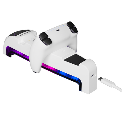 RP-PS5 S - RGB Kulaklık Standlı PlayStation 5 Slim Uyumlu Hızlı Şarj İstasyonu