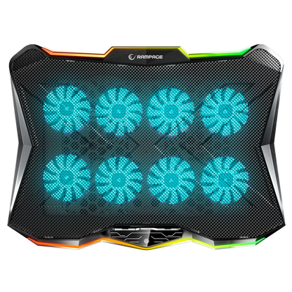 Rc16 Octal 8 Fanlı RGB 14-17.3 inç Notebook Soğutucu Stand