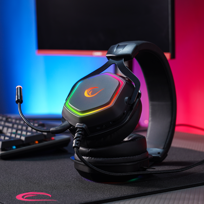 RM-K50 SELECT RGB 7.1 Oyuncu Kulaklığı - Rampage