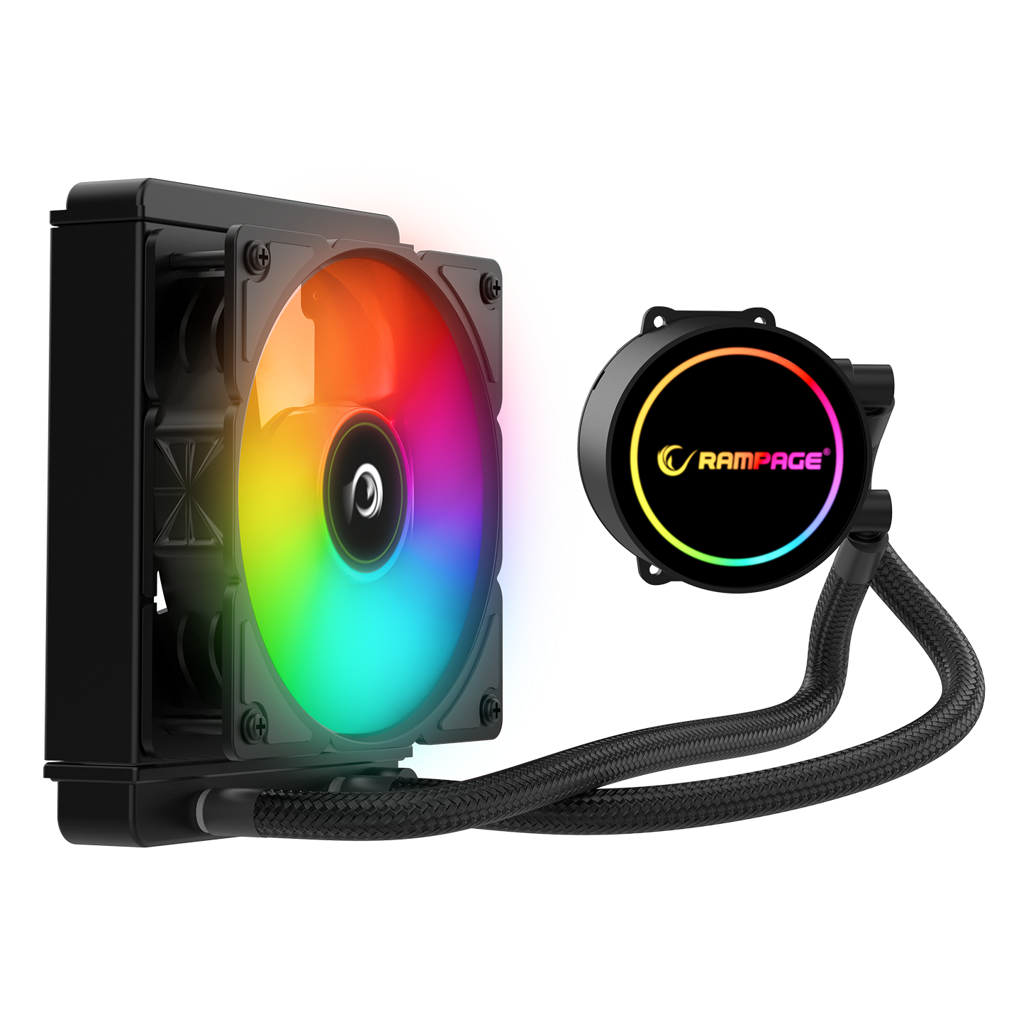 İnfinite C120 ARGB Intel LGA1700/AMD AM5 Uyumlu 120mm Sıvı Soğutmalı Cpu Fan-Siyah