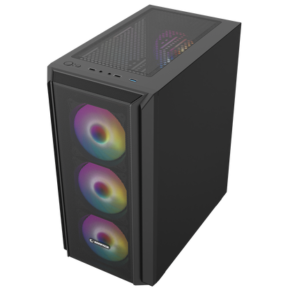 BETA MESH 650W 80 Plus Standart 4*12cm ARGB Fan Temperli Camlı Mid-T Siyah Oyuncu Kasası - Rampage