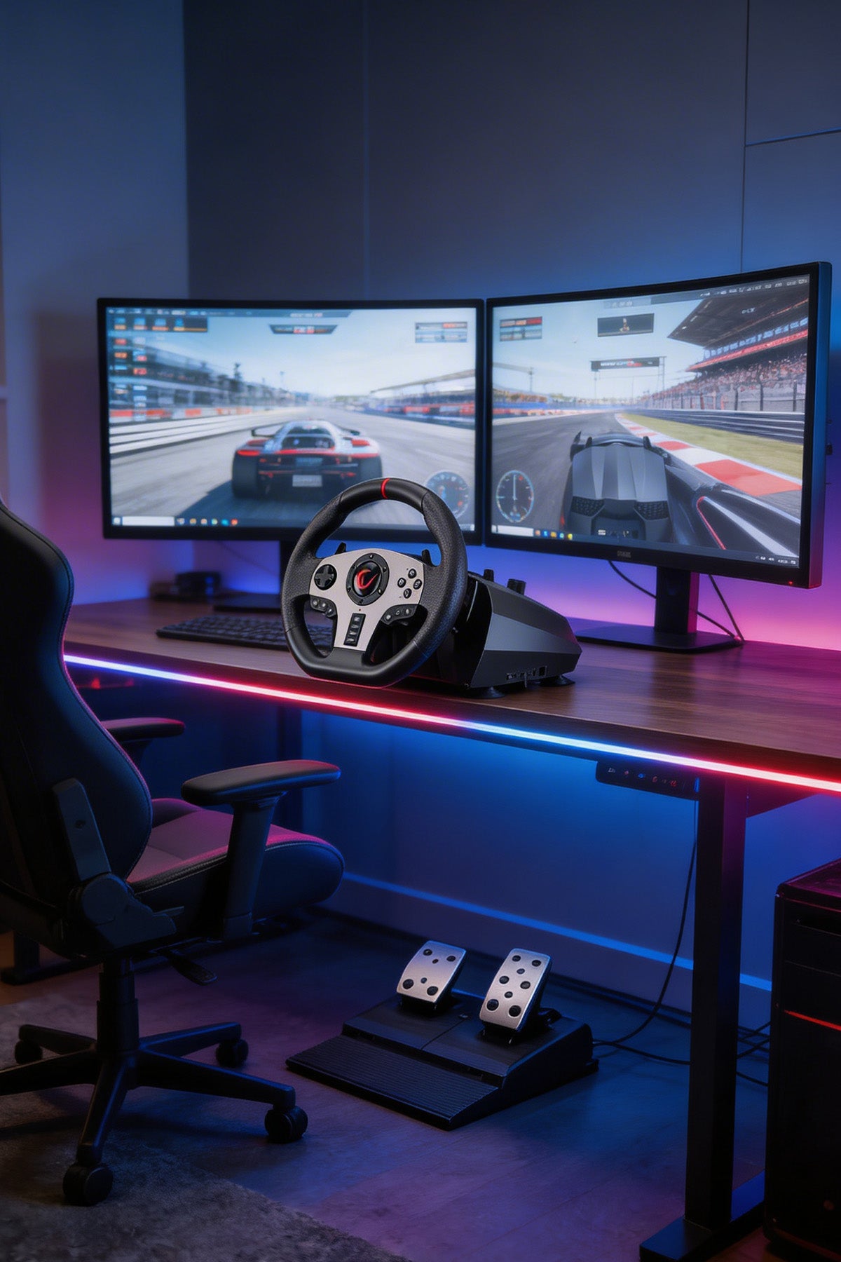 Pedallı Gaming Oyuncu Direksiyonu