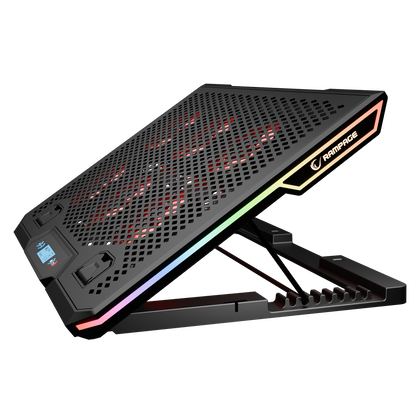 RGB 6 Fanlı LCD Ekranlı 13-15.6 inç Notebook Soğutucu Stand