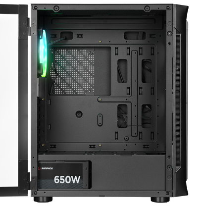 PROLIX Mesh 650W 80+ Siyah ATX Mid-T Gaming Oyuncu Kasası - Rampage