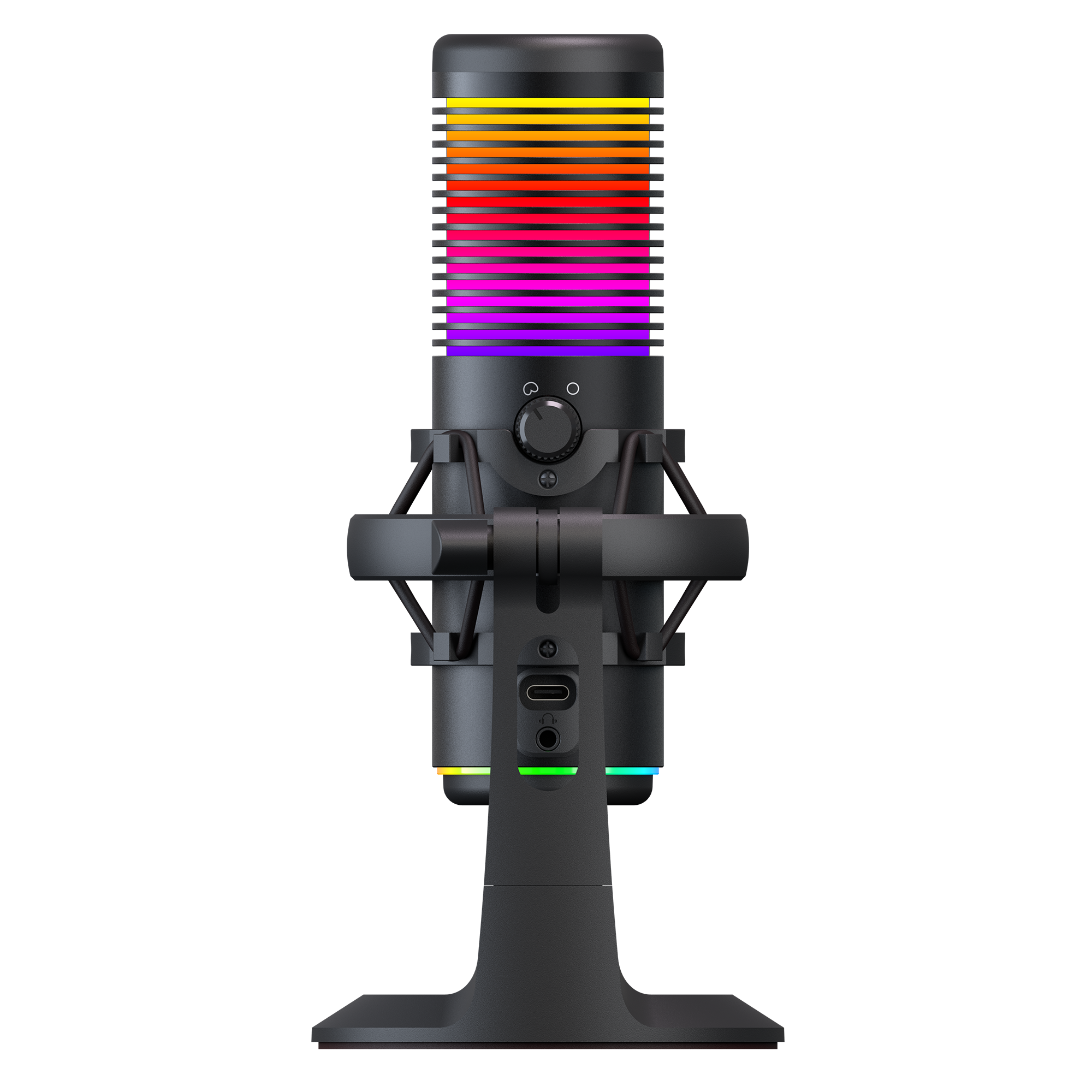 BEMOL Siyah RGB Shock Mount Masaüstü Mikrofon - Rampage
