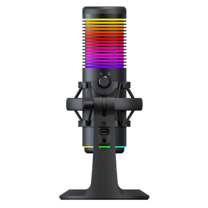BEMOL Siyah RGB Shock Mount Masaüstü Mikrofon - Rampage