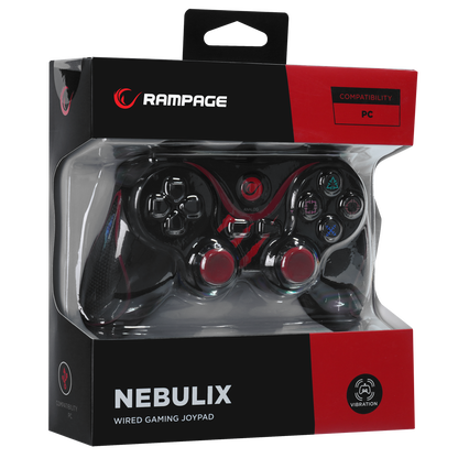 Nebulix PS3/PC Kırmızı USB 1.8m Joypad - Rampage