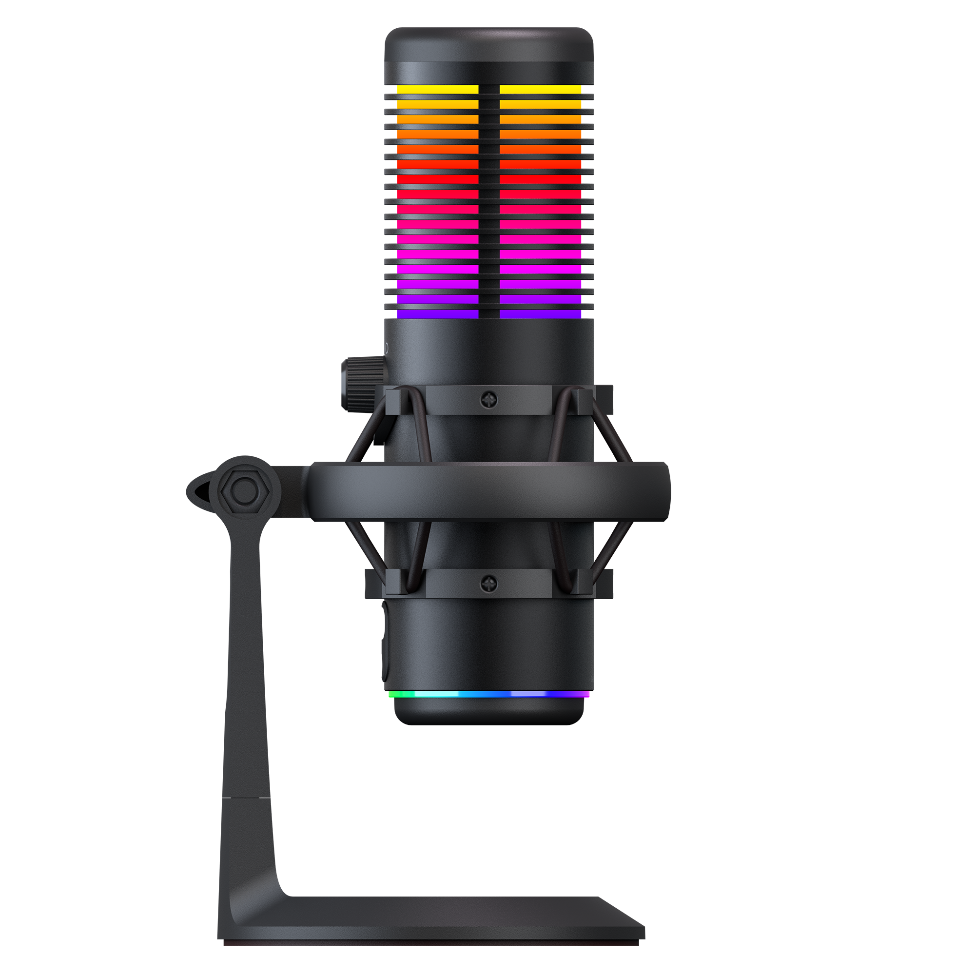BEMOL Siyah RGB Shock Mount Masaüstü Mikrofon - Rampage