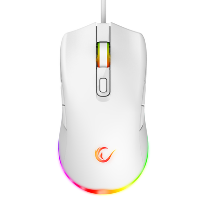 KM-RX7 FORTUNA V2 Beyaz Gaming Combo Q Gaming Klavye + 12800 dpi Mouse - Rampage