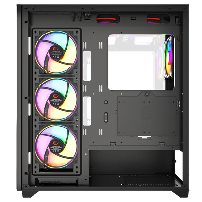 Hydra V3 Black 750W 80+ Bronze 7x12cm RGB Fan Atx Mid-T Oyuncu Kasası-Siyah