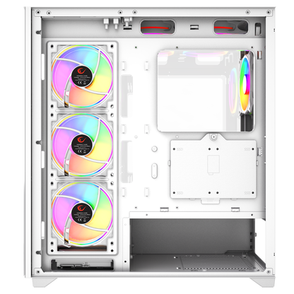 Hydra V3 White 750W 80+ Bronze 7x12cm RGB Fan Atx Mid-T Oyuncu Kasası-Beyaz