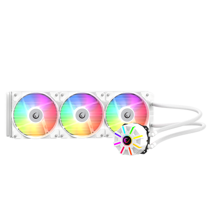 HELIOS C3 Beyaz 68CFM 1800RPM Rainbow AMD AM5/INTEL LGA1700 360mm Sıvı Soğutmalı CPU Fan - Rampage