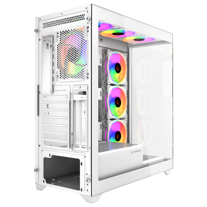 Hydra V3 White 750W 80+ Bronze 7x12cm RGB Fan Atx Mid-T Oyuncu Kasası-Beyaz