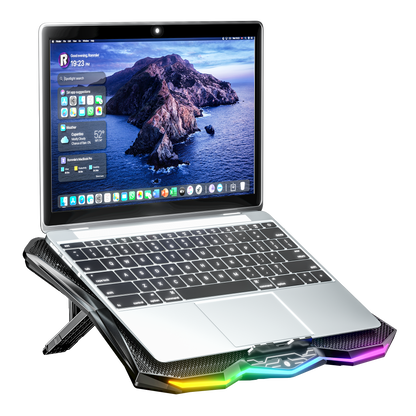Rc16 Octal 8 Fanlı RGB 14-17.3 inç Notebook Soğutucu Stand