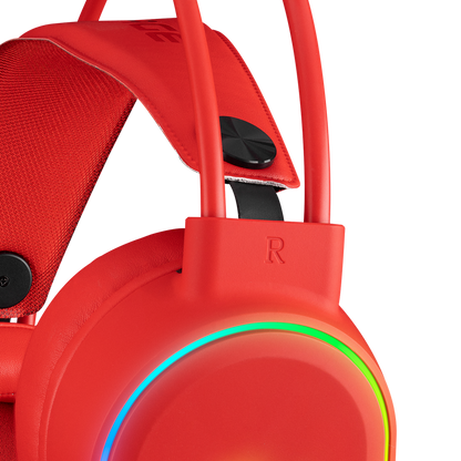 ROGUE RGB USB Oyuncu Kulaklığı - Kırmızı
