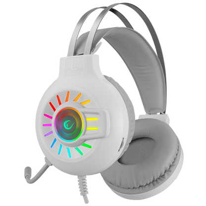 RM-K44 - Beyaz ZENGIBAR RGB 7.1 Oyuncu Kulaklığı - Rampage