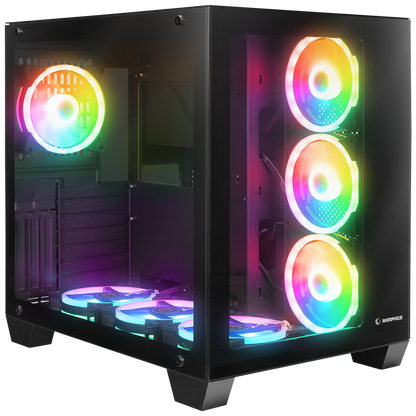 ICEWAVE Siyah Temperli Camlı Transparan E-ATX Mid-T Gaming Oyuncu Kasası